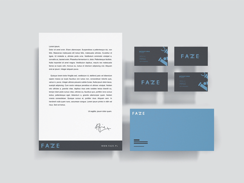 faze logo & business card | 2020 brand design brand identity branding design flat logo logo design logotype ui vector