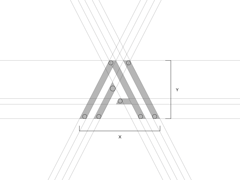AA Monogram Final a aa brand branding final grid illustrator letters logo symbol vector