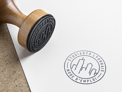 ELME Logo association branding city illustrator logo lyon stamp