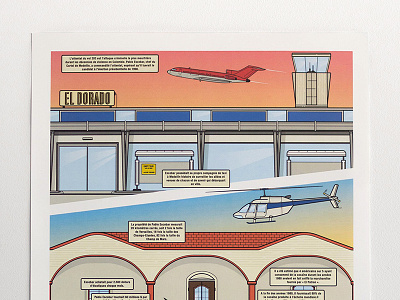 Pablo Escobar Illustration colombia drugs flat illustration illustrator pablo escobar tryptique