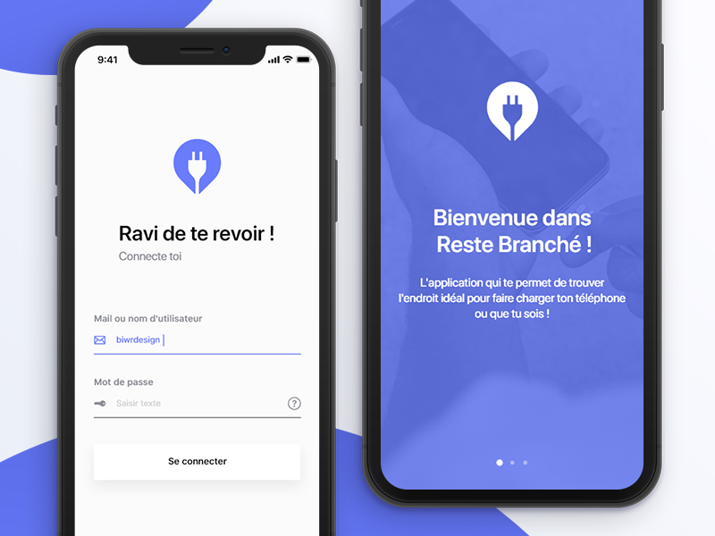 Reste Branché login page by Clement Porquez on Dribbble