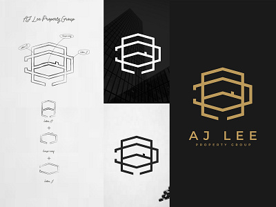 AJ Lee Property Group branding design logo logotype minimal vector