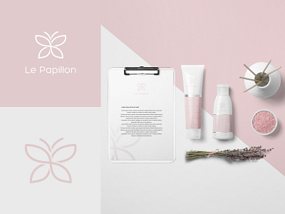 Le Papillon 2020 app app icon branding branding agency design gradient illustration lettering logo logo design logo mark modern typography vector