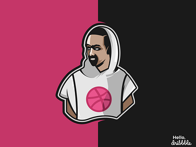 Hello, Dribbble beard bearded branding character character design design dribbble dribbble invitation dribbble invite dribbble invites flat hello dribbble hellodribbble illustration logo mascot mascot character mascot logo vector