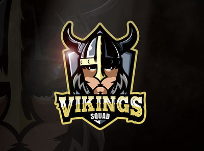 Vinkings Squad abstract design branding character character design design e sport e sports esport esport logo esportlogo esports esports logo gaming illustration logo mascot mascot character squad vector vikings