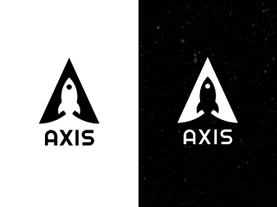 Axis Logo | #dailylogochallenge 1 adobe xd axis illustration logo logos rocket rocketship space