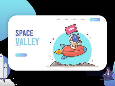 Space Valley - Landing Page