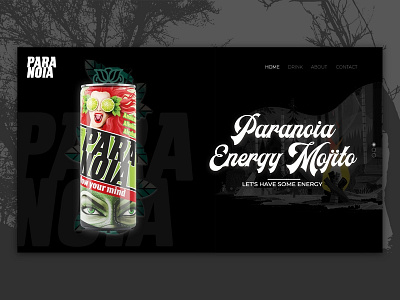 Paranoia Energy - - Landing Page adobe xd branding design illustration logo vector webdesig website