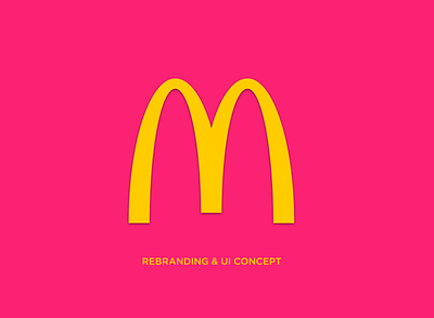 McDonald's Rebranding & UI Concept adobe xd brand branding concept design illustration logo mcdonalds rebrand rebranding redesign ui webdesig website