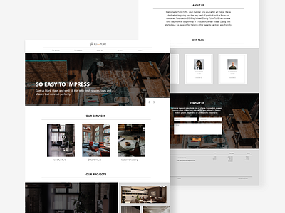FUrniTURE landing page decor design furniture home interior online shop simple simple design web website