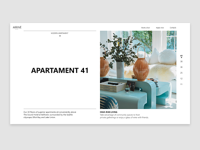 Typography Layout design minimalistic pastel color simple typography ui web white