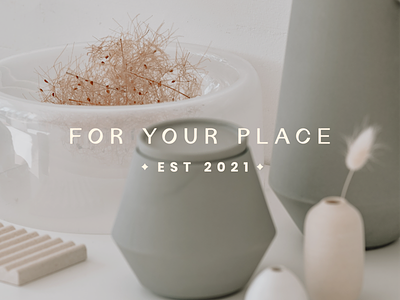 For Your Place Branding branding design minimal typography