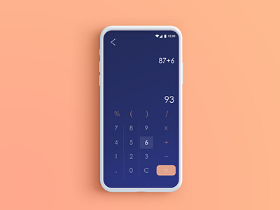 DailyUI004 Calculator calculator ui dailyui photoshop