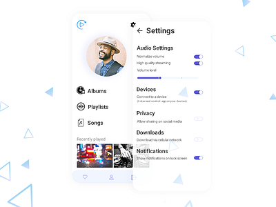 DailyUI 007 Settings dailyui mobile settingsui