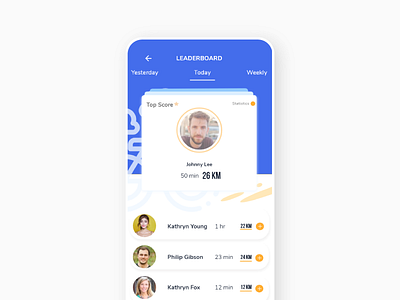 DailyUI 019 Leaderboard adobexd app dailyui ui