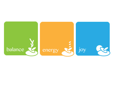 Types of Tea balance branding color blocks energy joy