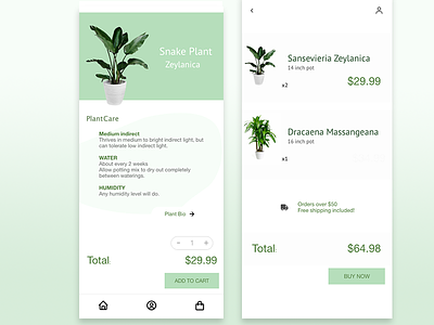 Plant shop App app design icon minimal ui ux web website website concept website design