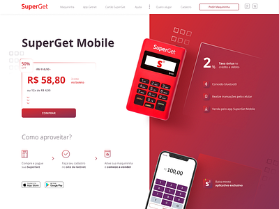 Redesign Site SuperGet Mobile - UiBoost Challange #2