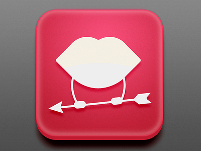 Ícone de aplicativo. KissyApp! design icondesign ios app