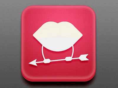 Ícone de aplicativo. KissyApp! design icondesign ios app