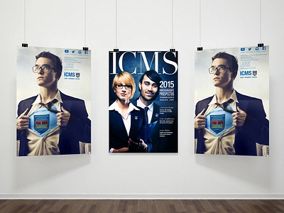 ICMS Prospectus art direction branding design graphic design magazine design