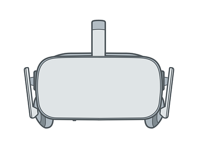 Oculus Rift VR Headset ar augmented reality headset illustration oculus rift vector virtual reality vr