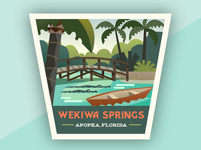Wekiwa Springs affinity designer apopka branding design florida icon illustration vector wekiwa wekiwa springs