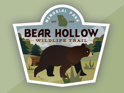 Bear Hollow affinity designer athens bear design georgia icon illustration logo sticker vector wildlife