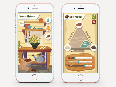 Garden Stories App app app design flytrap garden illustration plant plants ui ux