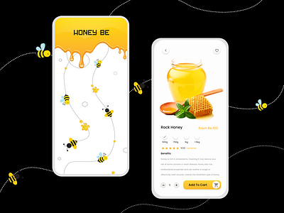 Honey App app design honey app product design ui ui design uiux uiux design ux design