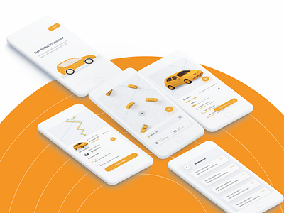 Cab Booking App app design appui branding cabbooking cabbookingapp cabbookingui cabui design illustration logo product design trendingcabapp ui ui design uiux