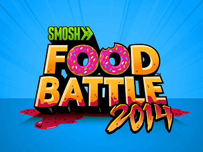Throwback: Food Battle art direction brand identity branding food battle logo logo design logomark logotype smosh youtube