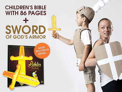 The Bible is our sword. bible bible design biblical book child children design art design graphic jesus jesus christ kid sword