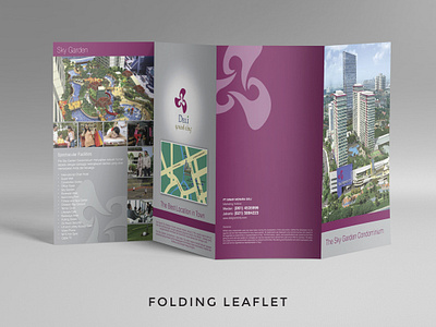 Folding Brochure appartment landmark layout design layoutdesign property marketing residence