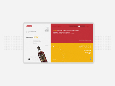 Angostura Rum # Web brand branding buy design liqueur rum ui web designer