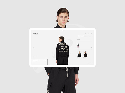 ARMANI brand concept design e commerce fashion game design shoes shoes store shopping ui user interface web designer