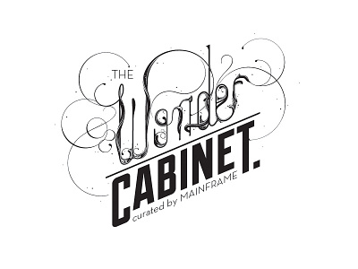 The Wonder Cabinet logo typography