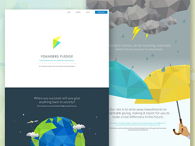 Founders Pledge Landing Page