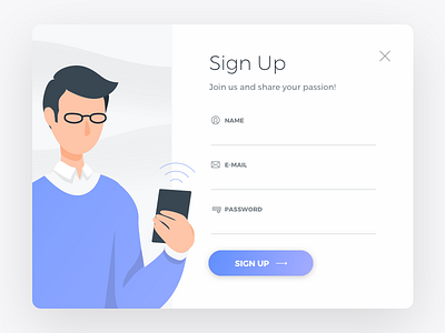 DailyUI 001 - Sign Up