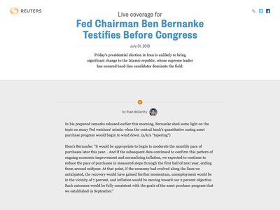 Reuters Live Blog