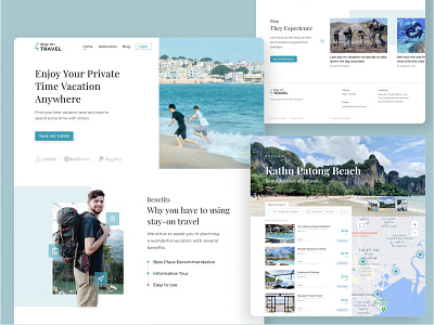 Travel - User Interface Website design flat travel ui uiux user interface vacation web website website design websites