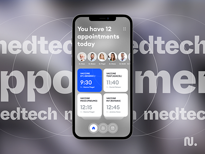 Medical Mobile IOS App app dashboard design doctor hospital interface ios mobile med medical medicine ui user interface ux uxui vaccine