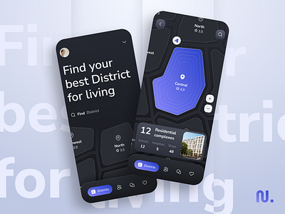 City District Mobile IOS App app communities design district gps infrastructure interface ios ios mobile map region user interface uxui