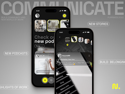 Corporate Social Media Mobile IOS App