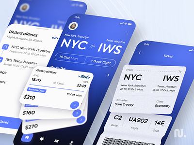 Flight Booking Mobile IOS App app book booking dashboard design ecommerce flights interface ios mobile travel user interface uxui