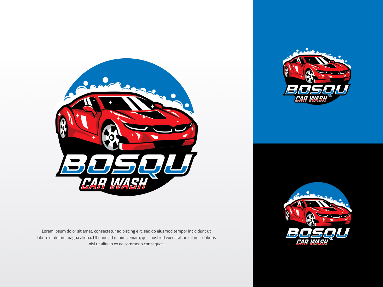 A CAR WASH LOGO WITH E-SPORT STYLE by ridwan taufik on Dribbble