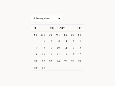 A minimal datepicker braveandco calendar datepicker minimal ui