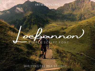 Loebannon Simple Scrip Font font font awesome font script fontlab graphic graphic design handlettering letter lettering script typedesign writing