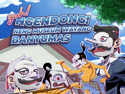 Illustration for event Museum Wayang Banyumas. adobe ilustrator clipstudio illustraion javanese
