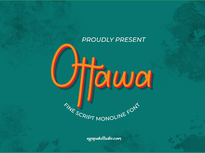 OTTAWA FINE SCRIPT MONOLINE | NGAPAKSTUDIO.COM